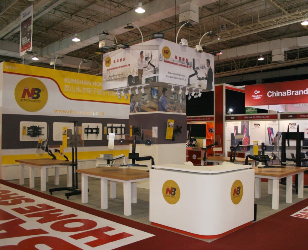 montagem de stands para infra fm