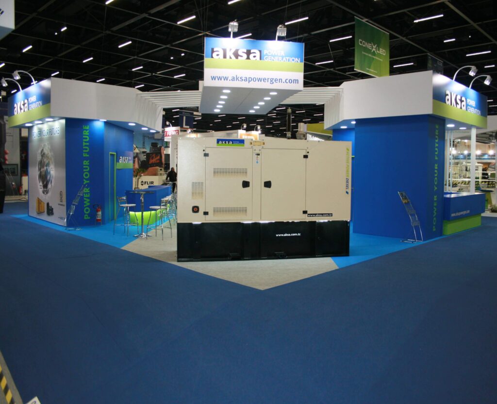 construção de stands